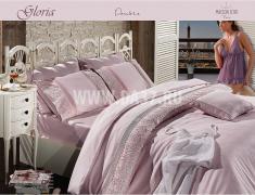 Комплект постельного белья GLORIA в классических  тонах,с узорной вышивкой .Прекрасный и безупречный вид будет прекрасным подарком для ваших близких.