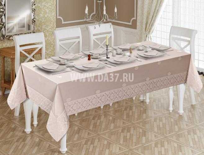 Скатерть жаккард KATLAMALI 160/320 см