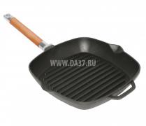 Чугунная сковорода-гриль со съемной ручкой   и крышка-пресс MiEssa.
Производство компании Биол.Украина.